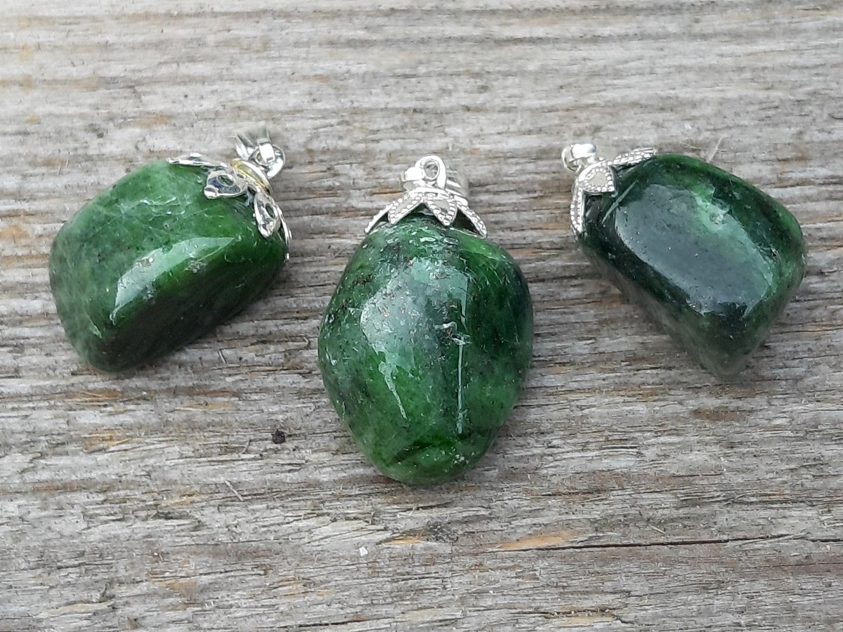 Edelsteen Chroomdiopsiet hanger